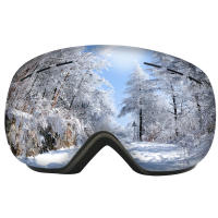 Gafas de esquí de doble capa UV400 antivaho, máscara de esquí grande, gafas de nieve para Snowboard, deportes al aire libre, gafas de esquí - details 2