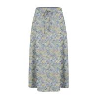 Falda elástica plisada estampada de cintura alta a rodilla para mujer, moda, fiesta, verano, 2024 - details 15
