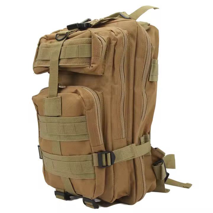 Mochila, 40x30x5 cm, Capacidad de 20L o Más, Bolsa de Viaje Impermeable Plegable, 100% Tela Oxford Impermeable, Color Caqui, 1 Pieza - 1