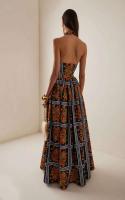 Vestido Bohème con Estilo Verano 2025 Moda de Mujer con Distintivo Colgante de Cuello y Falda Larga de Línea A Descubierta - details 10