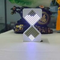 Lámpara de escritorio de carga USB inalámbrica aprendible electrónica con temporizador 3D luz nocturna LED de reloj de arena - details 7