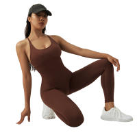 Mono ajustado para mujer, mono deportivo informal para todas las estaciones, ropa deportiva ajustada sin mangas, mono todo en uno, ropa para mujer - details 30