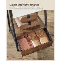 Armario de Joyas con Espejo LED, Joyero con Cerradura, Organizador con Cajón y Estante, Idea de Regalo, Blanco Nube JJC025W01, 41.5x37x157cm - details 13