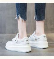 Zapatos blancos con suela absorbente de cuero para deportes de primavera y otoño para mujer - details 5