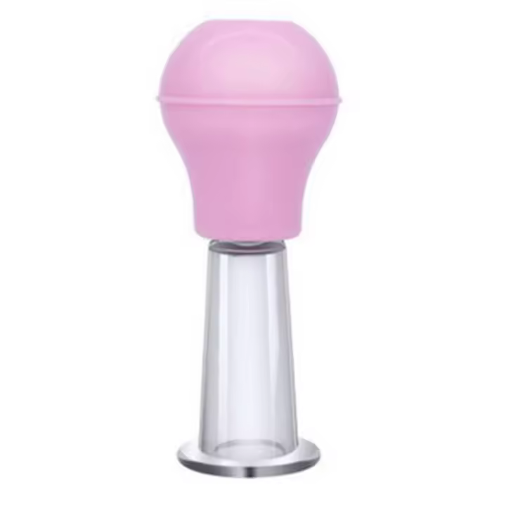 Taza de masaje Facial de goma de 3 tamaños, taza de vacío de PVC rosa/azul, ventosa para levantar la piel, raspado de la piel, piernas y brazos - 1