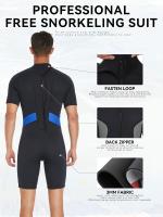 Conjunto Corto De Neopreno De 3 Mm Para Snorkel Profesional Masculino, Protección Cálida Y antimedusas Para Deportes Acuáticos - details 11