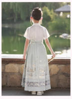 Falda de caballo de alta gama para niñas, Hanfu mejorado Ming mad, ropa fina y antigua para niños, estilo Tang, verano - details 17