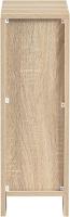 Auxiliares para Salón Mesilla de Noche Estrecha para Dormitorio con 1 Cajón y 1 Compartimento Abierto Blanco y Madera 20 x 35 x 60 cm FBT111-WNx2 ES - details 55