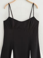 Vestido de Playa Maxi de Moda para Mujeres OUWU Sexy Vestido Halter con Volantes y Encaje - details 2