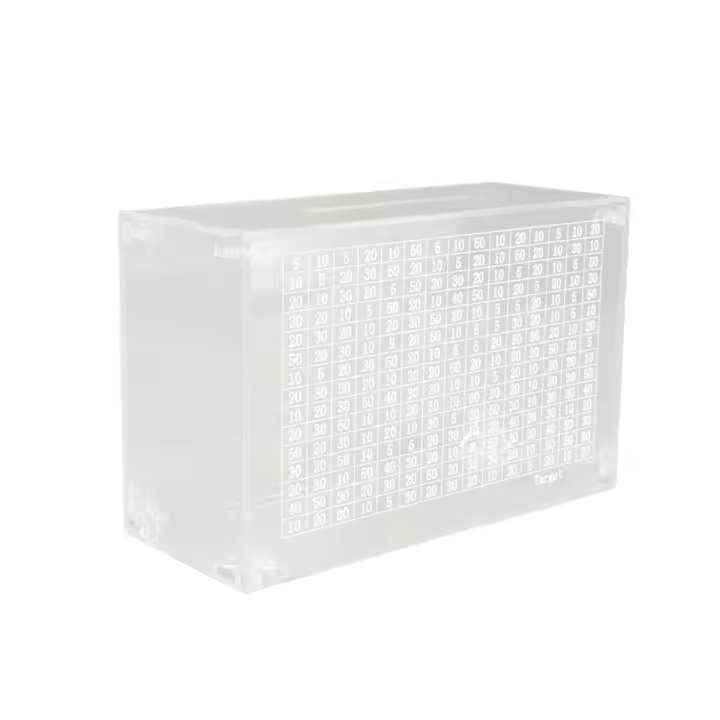 Verde Hucha Transparente para Niños y Adultos - Acrílica - Caja de Dinero con Contador para Ahorro - Mejor Gift - 5000 - 1