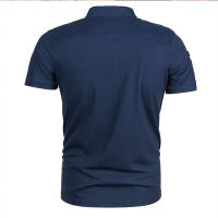 NOVEDAD DE VERANO 2025, Polo para hombre, camiseta de manga corta con cuello informal empalmado con icono de talla europea - details 2