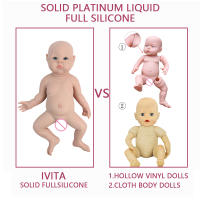 Muñeca de Silicona IVITA 100% Cuerpo Completo 47cm, 3298g Juguete Suave para Niños - details 4