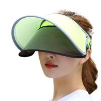 Verano ajustable protección solar Anti-UV visera sombrero para el sol cubierta facial escudo parasol gorra de ala ancha - details 18