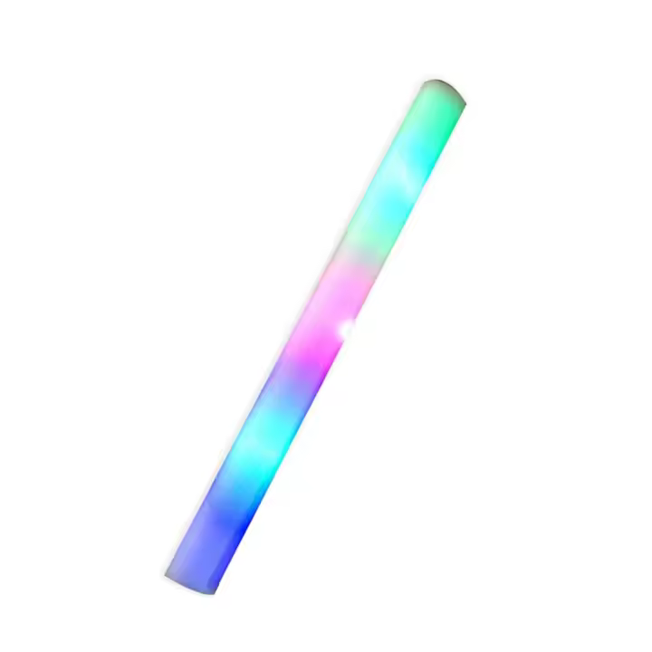 Barras de luz LED RGB que brillan en la oscuridad, tubo de animación, colorido, parpadeante, palo de espuma, 1/5 piezas, cumpleaños - 1