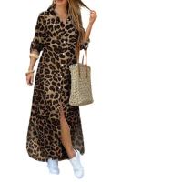 Vestido estampado de manga larga para mujer, moda informal - details 1