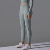 Hamidou-Pantalones deportivos de Yoga para mujer, mallas de cintura alta y caderas ajustadas, glúteos de melocotón, pantalones de Yoga desnudos de cintura alta - details 71