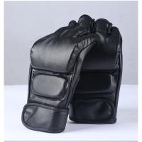 Guantes de boxeo para niños adultos Sanda Guantes de entrenamiento de lucha de medio dedo Taekwondo Muay Thai Guantes de lucha con saco de arena - details 5