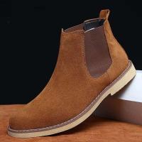 2025 Botas de ante italiano para hombre, zapatos de cuero informales, estilo para caminar - details 0