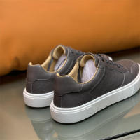 Zapatos casuales de cuero de vaca rayados a mano de alta gama para hombres - details 13