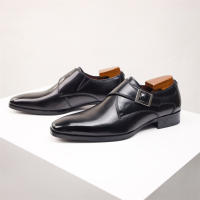 Zapatos de cuero con hebilla de monje, zapatos de vestir para hombre de negocios, zapatos de cuero estilo británico para hombre - details 19
