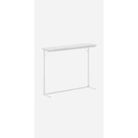 Redonda, Juego de 2 Mesas auxiliares, Juego de Mesas Auxiliares con Estructura de Metal, Pequeña Mesa Auxiliar para Sala de Estar, Dormitorio, Oficina, Blanco CT18703W - details 13