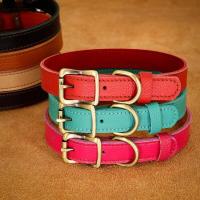 Collar ustable genuino perros pequeños medianos, collares de cuero suave cachorros y gatitos para Chihuahua, Bulldog Francés - details 12