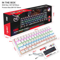 Teclado Mecánico RGB con Retroiluminación 68 Teclas, Intercambiable, Azul, Para PC, Laptop, Oficina - details 10