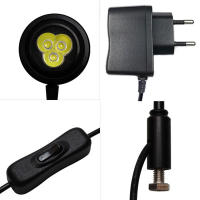 Lámpara LED de escritorio para acuario, luz con tablero acrílico, 3W, 5W, 7W, para Nano tanque, Betta, pecera, planta suculenta en maceta, 6000K, blanco frío - details 3