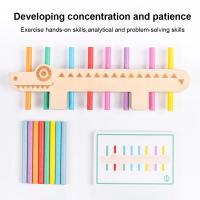 Wooden Stacking Building Toys，Montessori Educational Toys for Boys and Girls Exercise Kid's Hands-on Ability and Concentration - details 3