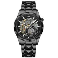 Correa de acero fino reloj de hombre reloj de pulsera calado negocio reloj de cuarzo minimalista resistente al agua - details 5