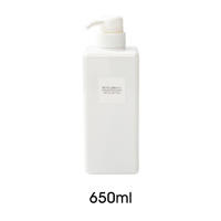 Botellas de Plástico Vacías para Bomba Transparentes Cuadradas Recargables con Líquido para Loción 250ml/450ml/650ml - details 15