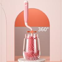 Juego de limpieza de vasos de vidrio, cepillo pequeño de 360 grados para bebé, chupete, cepillo de limpieza de biberón, depurador de paja - details 7