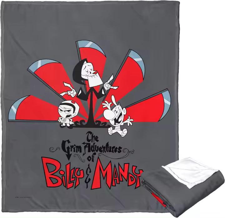 Manta de tiro de tacto de seda de Billy y mandía, Grim Adventures of Billy y mandía - 1