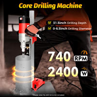 Prensa perforadora de núcleo de diamante de 220V y 3300W, soporte para perforadora de hormigón Ø 165mm para ladrillo, piedra, hormigón armado, roca y materiales ignífugos - details 0