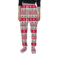 Pantalones con estampado navideño para mujer, malla holgada de talla grande, novedad de invierno - details 1
