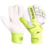 1 par de guantes de portero de talla 5-10, guantes antideslizantes de látex para portero de fútbol para niños, guantes de portero de juego suaves y gruesos, fútbol - details 1