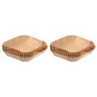 Revestimientos para freidora de aire de 50/100/150 piezas, papel de soplado cuadrado desechable de 6,3 pulgadas para asar microondas - details 4