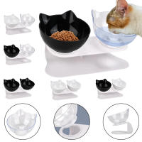 Cuencos antideslizantes para gatos, cuencos dobles para mascotas con soporte elevado, cuencos de agua y comida para mascotas - details 1