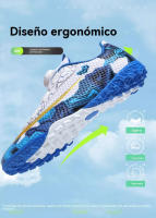 Zapatos de fútbol versátiles, uñas rotas TF, césped artificial para campos deportivos, entrenamiento de competición, antideslizante y transpirable - details 5