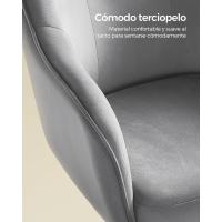 Giratoria, Altura Ajustable, Carga de 110 kg, Marco de Acero, Tela de Terciopelo Transpirable, para - details 1