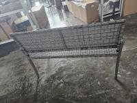Homfa Patio al aire libre Banco de mimbre de ratán Silla de dos plazas Reposabrazos Cubierta de jardín Silla de ratán para todo tipo de clima Sofá de dos plazas - details 2