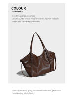 Bolso retro de gran capacidad para mujer popular, nuevo bolso de hombro de trabajo de moda, bolso de mano americano de alta gama marea - details 9