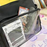 Bolso cruzado transparente para niñas con placa de exhibición, mochilas escolares de estilo DIY para adolescentes, nuevo - details 12