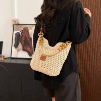 Bolso tejido de playa hueco, bolso de mano para playa, bolso de playa bohemio, bolso de cubo, bolso de hombro hueco de gran capacidad para compras - details 21