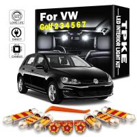 TPKE-Kit de luz LED para techo de mapa Interior, Canbus para Volkswagen VW GOLF 2 3 4 5 6 7 MK2 MK3 MK4 MK5 MK6 MK7, bombillas para matrícula de coche - details 0