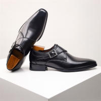Zapatos de cuero con hebilla de monje, zapatos de vestir para hombre de negocios, zapatos de cuero estilo británico para hombre - details 18