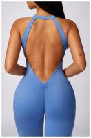 Ropa de yoga de una pieza con diseño de melocotón sin mangas, secado rápido, perfecta para pilates y fiess Fabricado en China - details 10