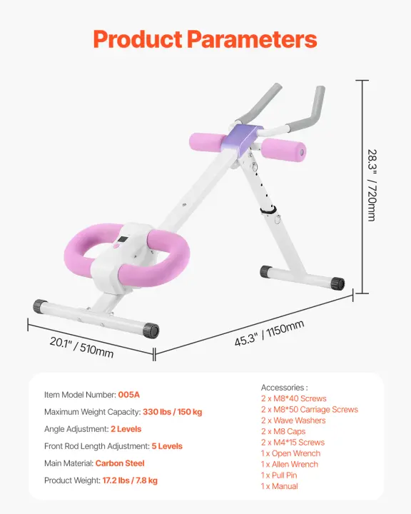 SucceBuy AB Máquina de entrenamiento, núcleo ajustable y entrenador de abdominales para gimnasio en casa - 1