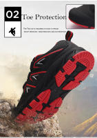 Zapatos deportivos de senderismo de marca para niños y niñas, zapatos de senderismo impermeables antideslizantes para exteriores, zapatillas de escalada de montaña para niños - details 7