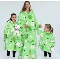 Manta cálida de gran tamaño Shu para niños y adultos, Sudadera con capucha acogedora para niños pequeños, regalos de Navidad y Halloween, Invierno - details 3